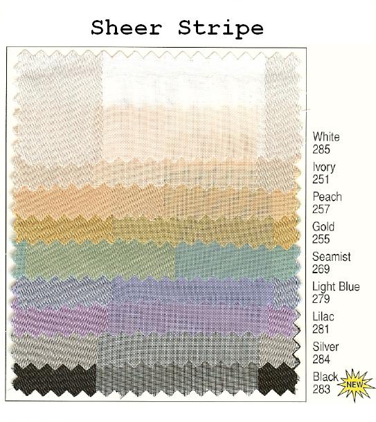 Linen - Sheer Stripe, 90